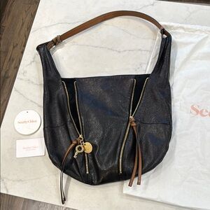 See By Chloe Black Leather Hobo Bag